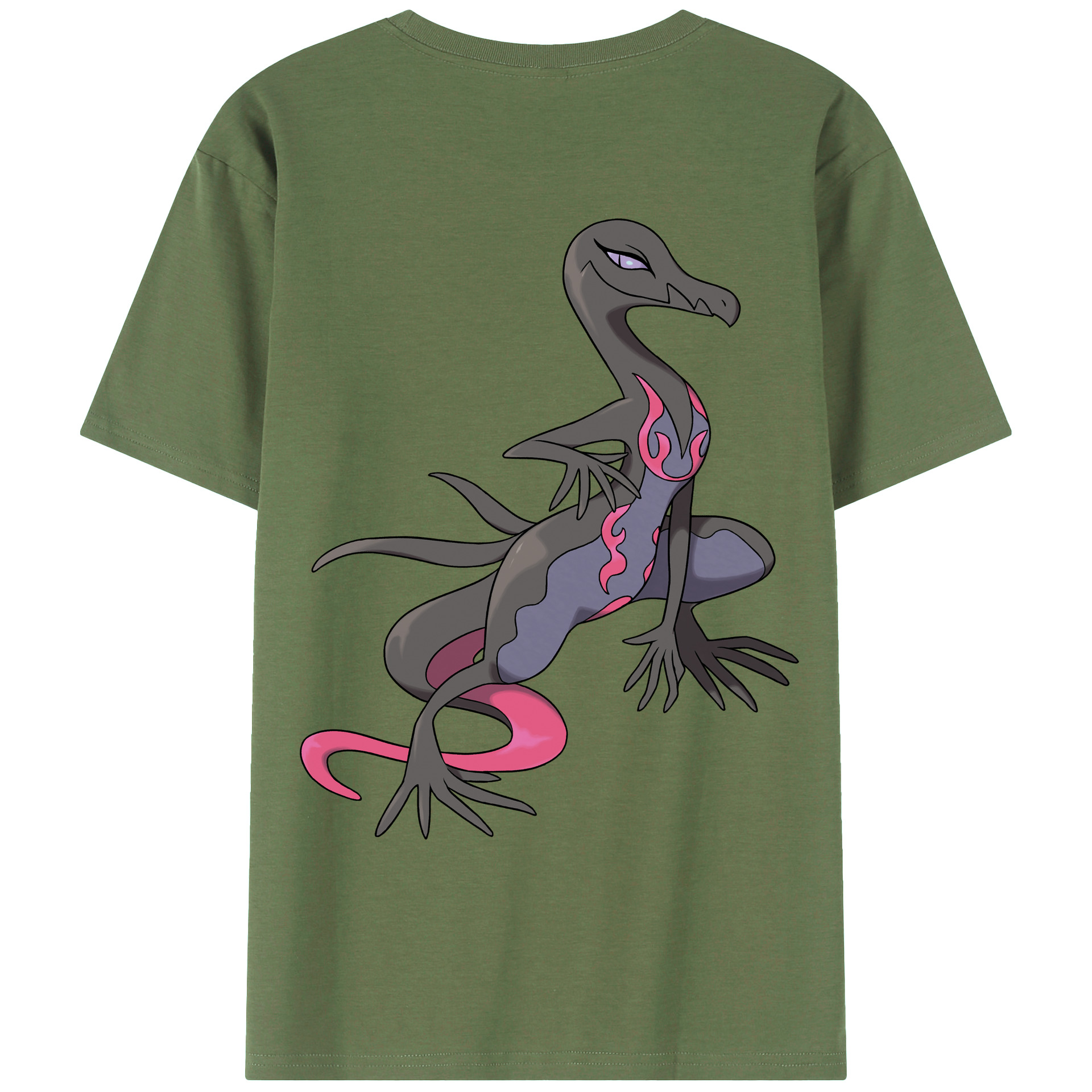 （画像用） ポケットモンスター Pokémon 綿100％ メンズ半袖Tシャツ（バックプリント） 通気性